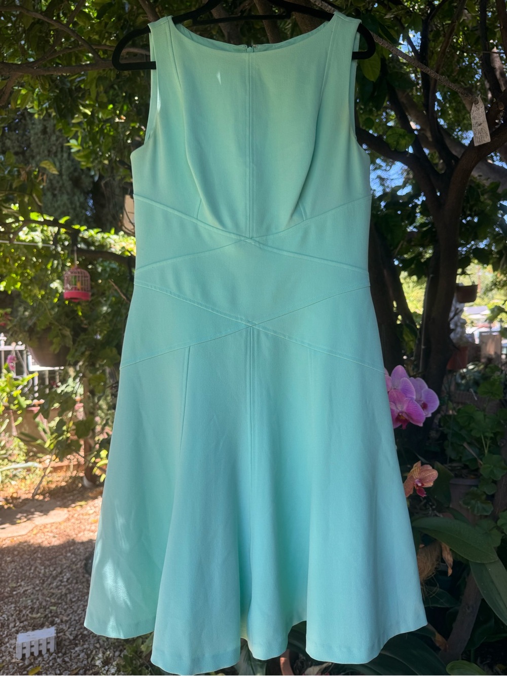 Lauren Ralph Lauren Sleeveless Mint Green A-Line Dress